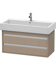 Duravit Ketho Waschtisch-Unterschrank KT663807575 95 x 44 cm, leinen, 2 Schubkästen, wandhängend