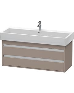 Duravit Ketho Waschtisch-Unterschrank KT663904343 115 x 44 cm, basalt matt, 2 Schubkästen, wandhängend