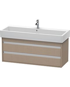 Duravit Ketho Waschtisch-Unterschrank KT663907575 115 x 44 cm, leinen, 2 Schubkästen, wandhängend