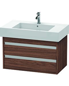 Ketho Duravit vasque KT664002121 80 x 45,5 cm, noyer foncé, 2 tiroirs, suspendu