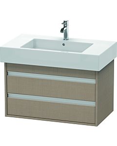 Duravit Ketho Waschtisch-Unterschrank KT664007575 80 x 45,5 cm, leinen, 2 Schubkästen, wandhängend