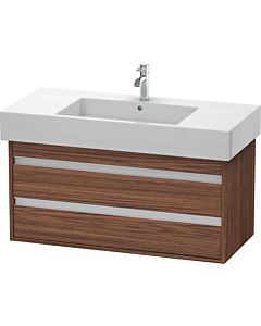 Ketho Duravit vasque KT664102121 100 x 45,5 cm, noyer foncé, 2 tiroirs, suspendu