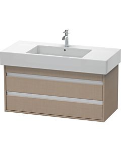 Duravit Ketho Waschtisch-Unterschrank KT664107575 100 x 45,5 cm, leinen, 2 Schubkästen, wandhängend