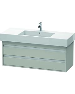 Ketho Duravit vasque KT664200707 120 x 45,5 cm, gris béton mat, 2 tiroirs, suspendu