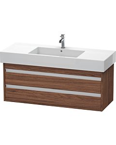 Ketho Duravit vasque KT664202121 120 x 45,5 cm, noyer foncé, 2 tiroirs, suspendu