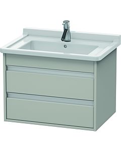 Duravit Ketho Waschtisch-Unterschrank KT664300707 65 x 45,5 cm, betongrau matt, 2 Schubkästen, wandhängend