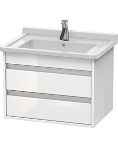 Ketho Duravit vasque KT664302222 65 x 45,5 cm, blanc brillant, 2 tiroirs, suspendu