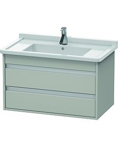 Duravit Ketho Waschtisch-Unterschrank KT664400707 80 x 45,5 cm, betongrau matt, 2 Schubkästen, wandhängend