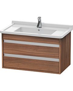 Ketho Duravit vasque KT664407979 80 x 45,5 cm, noyer naturel, 2 tiroirs, suspendu