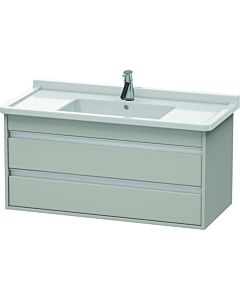 Duravit Ketho Waschtisch-Unterschrank KT664500707 100 x 45,5 cm, betongrau matt, 2 Schubkästen, wandhängend