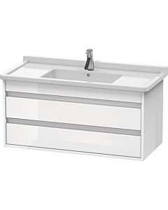 Ketho Duravit vasque KT664502222 100 x 45,5 cm, blanc brillant, 2 tiroirs, suspendu