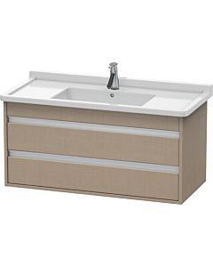 Duravit Ketho Waschtisch-Unterschrank KT664507575 100 x 45,5 cm, leinen, 2 Schubkästen, wandhängend
