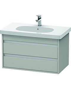 Duravit Ketho Waschtisch-Unterschrank KT664700707 80 x 45,5 cm, betongrau matt, 2 Schubkästen, wandhängend