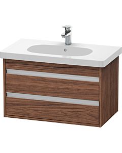 Duravit Ketho Waschtisch-Unterschrank KT664702121 80 x 45,5 cm, nussbaum dunkel, 2 Schubkästen, wandhängend