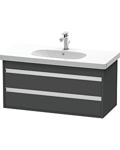 Duravit Ketho Waschtisch-Unterschrank KT664804949 100 x 45,5 cm, graphit matt, 2 Schubkästen, wandhängend