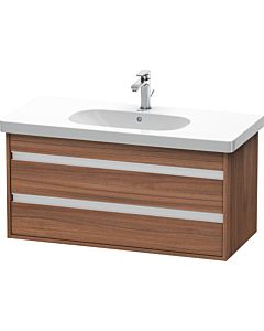 Duravit Ketho Waschtisch-Unterschrank KT664807979 100 x 45,5 cm, nussbaum natur, 2 Schubkästen, wandhängend