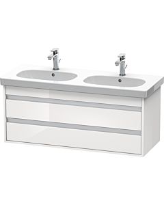 Duravit Ketho vanity unit KT664902222 115 x 45.5 cm, white high gloss, 2 drawers, wall-hung