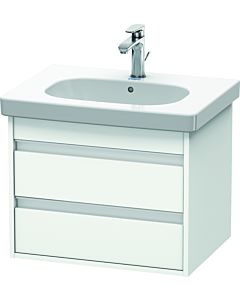 Duravit Ketho Waschtisch-Unterschrank KT665001818 60 x 45,5 cm, weiß matt, 2 Schubkästen, wandhängend