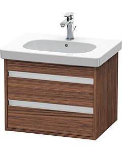 Duravit Ketho Waschtisch-Unterschrank KT665002121 60 x 45,5 cm, nussbaum dunkel, 2 Schubkästen, wandhängend