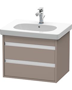 Duravit Ketho Waschtisch-Unterschrank KT665004343 60 x 45,5 cm, basalt matt, 2 Schubkästen, wandhängend