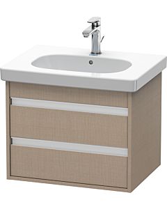 Duravit Ketho Waschtisch-Unterschrank KT665007575 60 x 45,5 cm, leinen, 2 Schubkästen, wandhängend