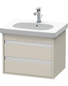 Ketho Duravit vasque KT665009191 60 x 45,5 cm, Taupe , 2 tiroirs, suspendu