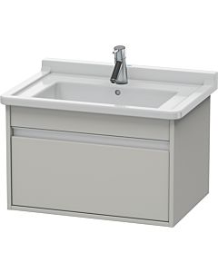 Duravit Ketho Waschtisch-Unterschrank KT666300707 65 x 45,5 cm, betongrau matt, 1 Auszug, wandhängend
