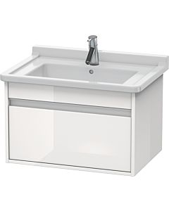 Ketho Duravit vasque KT666302222 65 x 45,5 cm, blanc brillant, 2000 coulissant, suspendu