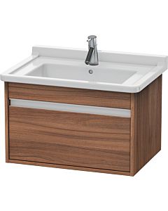 Duravit Ketho Waschtisch-Unterschrank KT666307979 65 x 45,5 cm, nussbaum natur, 1 Auszug, wandhängend