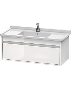 Ketho Duravit vasque KT666502222 100 x 45,5 cm, blanc brillant, 2000 coulissant, suspendu