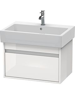 Duravit Ketho Waschtisch-Unterschrank KT668402222 65 x 44 cm, weiß hochglanz, 1 Auszug, wandhängend