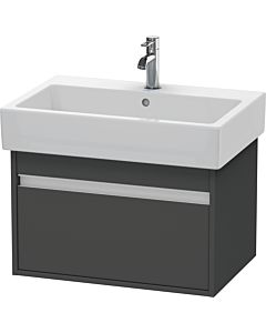 Duravit Ketho Waschtisch-Unterschrank KT668404949 65 x 44 cm, graphit matt, 1 Auszug, wandhängend