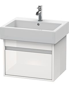 Duravit Ketho vanity unit KT668602222 55 x 44 cm, white high gloss, 2000 pull-out, wall-hung