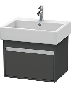 Duravit Ketho Waschtisch-Unterschrank KT668604949 55 x 44 cm, graphit matt, 1 Auszug, wandhängend