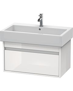 Duravit Ketho Waschtisch-Unterschrank KT668702222 75 x 44 cm, weiß hochglanz, 1 Auszug, wandhängend