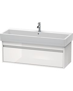 Duravit Ketho vanity unit KT668902222 115 x 44 cm, white high gloss, 2000 pull-out, wall-hung