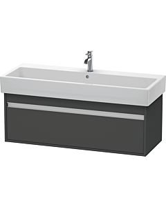 Duravit Ketho Waschtisch-Unterschrank KT668904949 115 x 44 cm, graphit matt, 1 Auszug, wandhängend