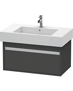 Duravit Ketho Waschtisch-Unterschrank KT669004949 80 x 45,5 cm, graphit matt, 1 Auszug, wandhängend