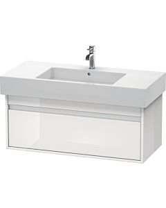 Duravit Ketho Waschtisch-Unterschrank KT669102222 100 x 45,5 cm, weiß hochglanz, 1 Auszug, wandhängend
