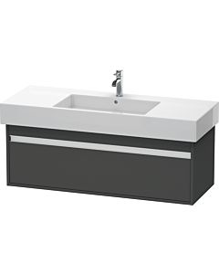 Duravit Ketho Waschtisch-Unterschrank KT669204949 120 x 45,5 cm, graphit matt, 1 Auszug, wandhängend