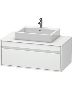 Duravit Ketho meuble sous-vasque KT669501818 100 x 55 cm, blanc mat, pour Aufsatzbecken milieu, 2000 coulissant, suspendu