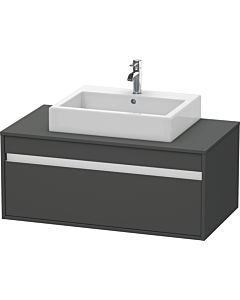 Duravit Ketho KT669504949 100 x 55 cm, graphite mat, pour Aufsatzbecken milieu, 2000 , suspendu
