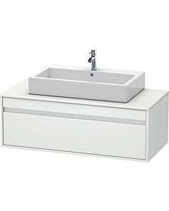 Duravit Ketho Waschtisch-Unterschrank KT669601818 120 x 55 cm, weiß matt, für Aufsatzbecken mittig, 1 Auszug, wandhängend