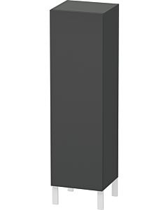 L-Cube Duravit tall cabinet LC1190R4949 individual, door on the right, matt graphite