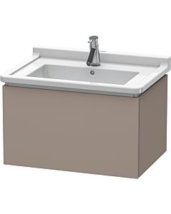 Duravit L-Cube Waschtisch-Unterschrank LC616404343 67 x 46,9 cm, basalt matt, 1 Auszug, wandhängend