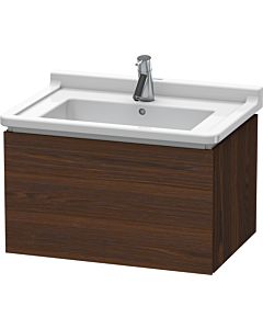 Duravit L-Cube Waschtisch-Unterschrank LC616406969 67 x 46,9 cm, nussbaum gebürstet, 1 Auszug, wandhängend