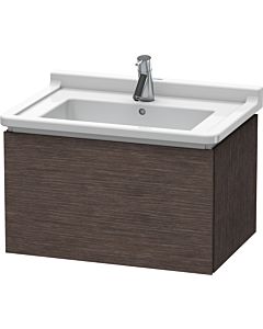 L-Cube Duravit vasque LC616407272 67 x 46,9 cm, 2000 foncé brossé, coulissant match2, suspendu