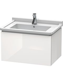 L-Cube Duravit vasque LC616408585 67 x 46,9 cm, blanc brillant, 2000 coulissant, suspendu