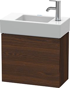 L-Cube Duravit vasque LC6246L6969 48x24x40cm, suspendu, porte à gauche, noyer brossé