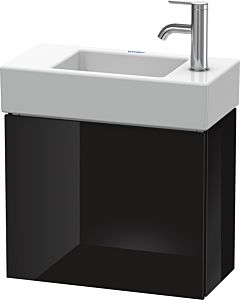 L-Cube Duravit vasque LC6246R4040 48x24x40cm, suspendu, porte à droite, noir brillant
